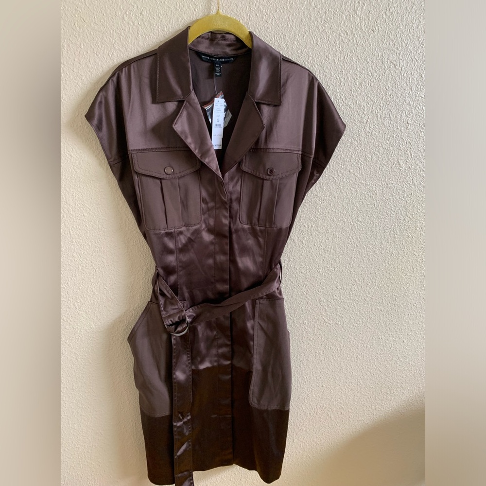 White House Black Market Brown Dress